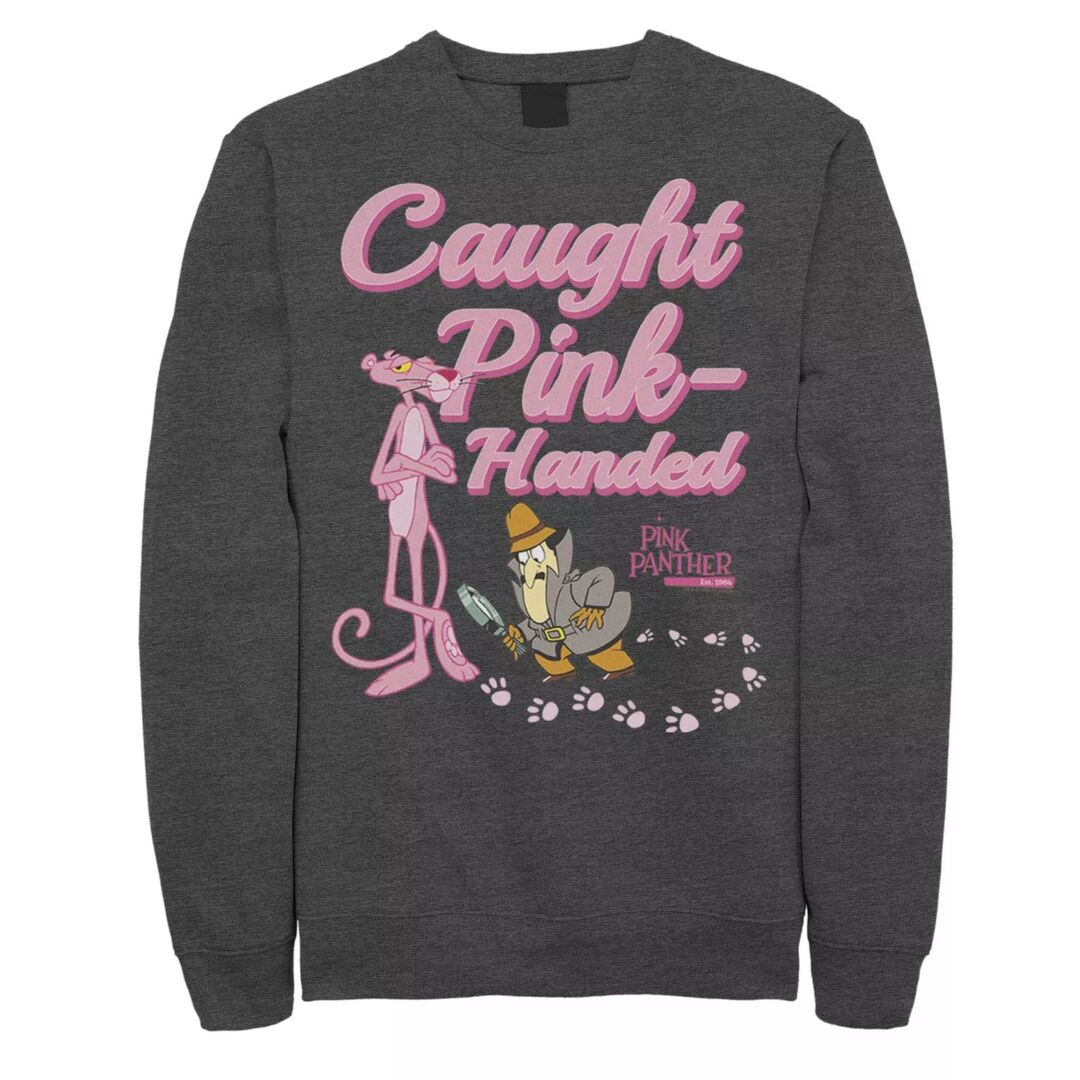 Мужской флисовый пуловер с рисунком Pink Panther Caught Pink Hands Licensed