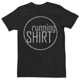 Мужская беговая рубашка с простым логотипом и графическим рисунком Licensed