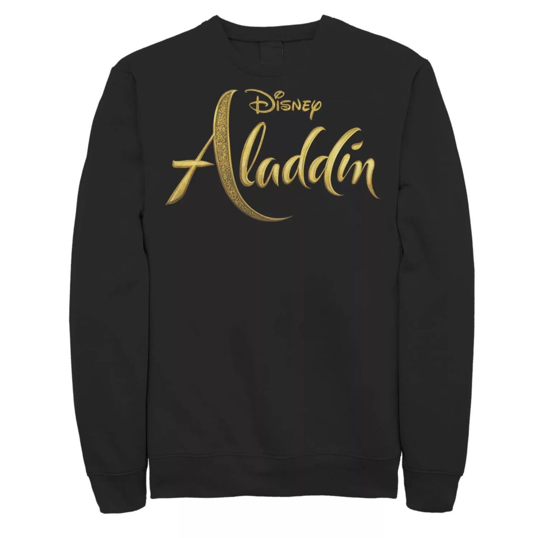 Мужской свитшот с логотипом Aladdin Disney, черный 76276455 | Black фото 1