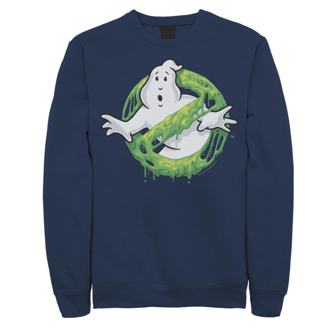 Мужской зеленый свитшот с логотипом Ghostbusters Slime Ghost Licensed Chara