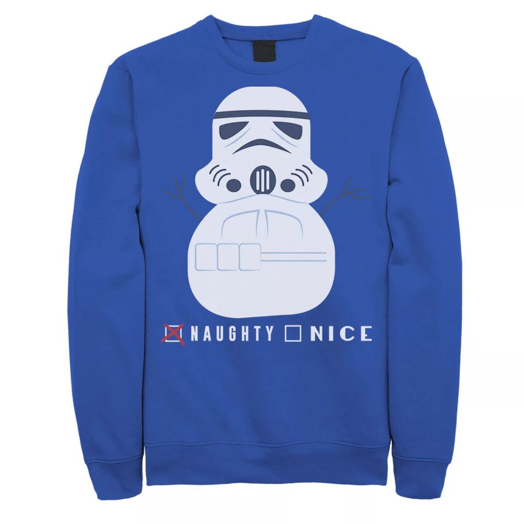 Мужской флисовый пуловер с рождественским рисунком Storm Trooper Naughty Sn
