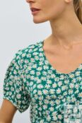Приталенная блузка с цветочным принтом (арт. baon B1923035)