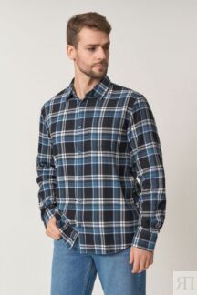 Рубашка из фланели в клетку REGULAR FIT (арт. baon B6623502)