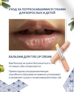 Увлажняющий бальзам для губ с заживляющим действием DHC Lip Cream