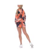 Женский комплект с шортами и топом tie dye lounge, 2 предмета White Mark 11650818 | Orange фото 4