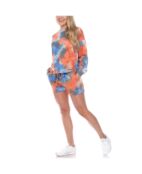 Женский комплект с шортами и топом tie dye lounge, 2 предмета White Mark, м 11650818 | Orange, Blue фото 2