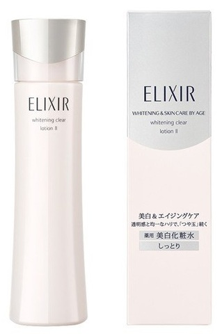 Осветляющий и увлажняющий лосьон для лица Elixir whitening clear lotion