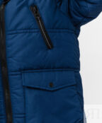 Пальто зимнее темно-синее Button Blue (104)