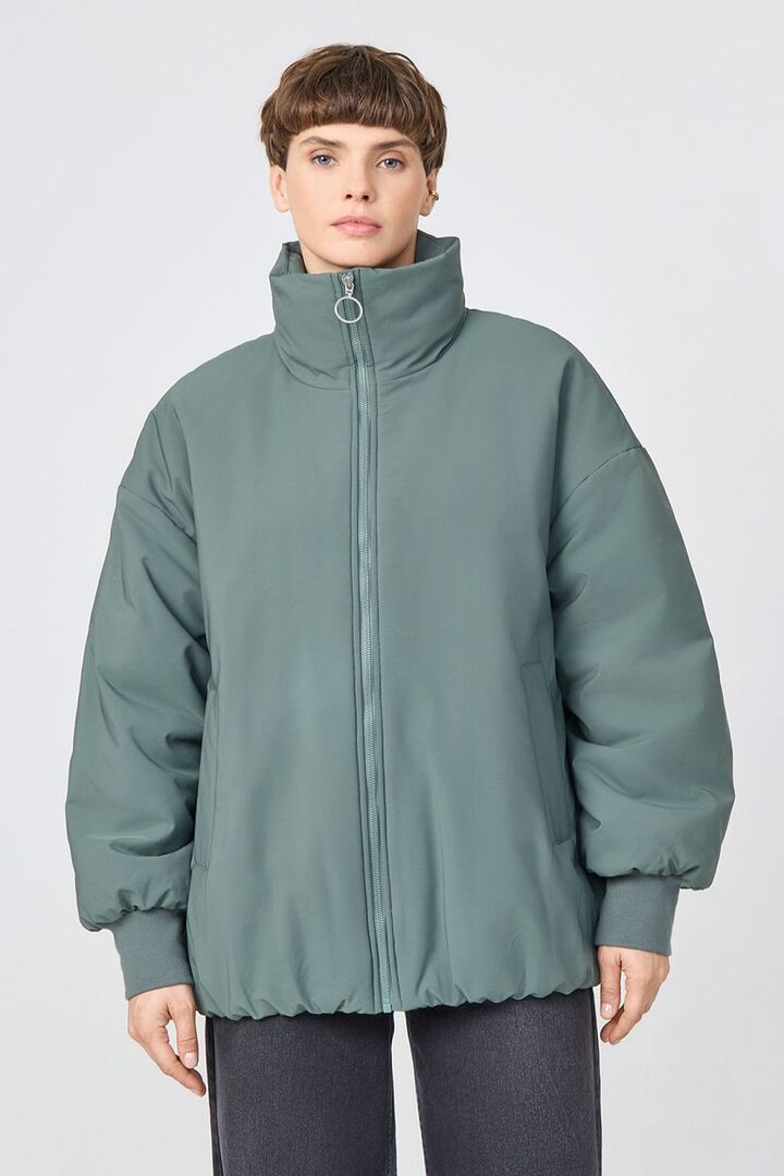 Объёмная куртка на молнии (арт. baon B0323513)