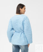 Куртка стеганая без воротника голубая GLVR (L)