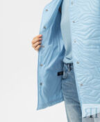 Куртка стеганая без воротника голубая GLVR (S)