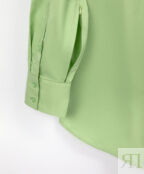 Блузка с потайными молниями в рукавах салатовая GLVR (XL)
