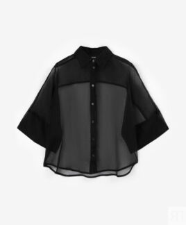 Блузка с рукавами-кимоно черная GLVR (M)
