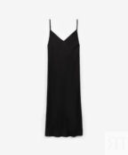 Платье-комбинация прямой формы черное GLVR (S)