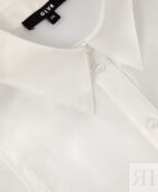 Блузка полупрозрачная с длинным рукавом белая GLVR (S)