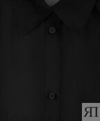 Блузка полупрозрачная с длинным рукавом черная GLVR (XL)