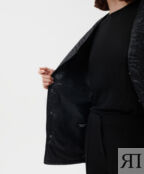 Куртка стеганая без воротника черная GLVR (S)