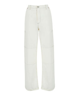 Широкие брюки MM6 Maison Margiela SH0KA0003 белый m