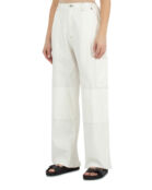 Широкие брюки MM6 Maison Margiela SH0KA0003 белый m