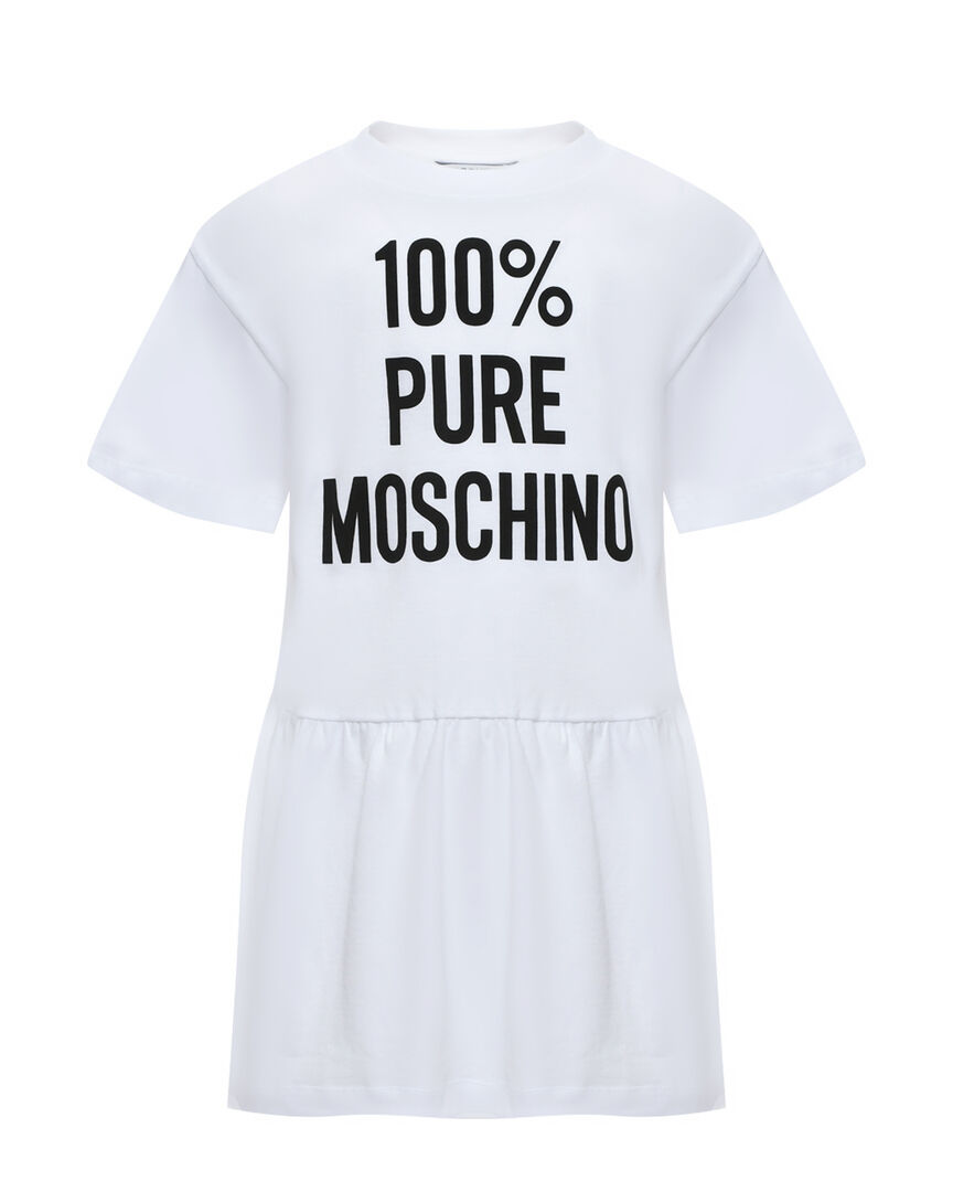 Платье с принтом "100% Pure Moschino" фото 1