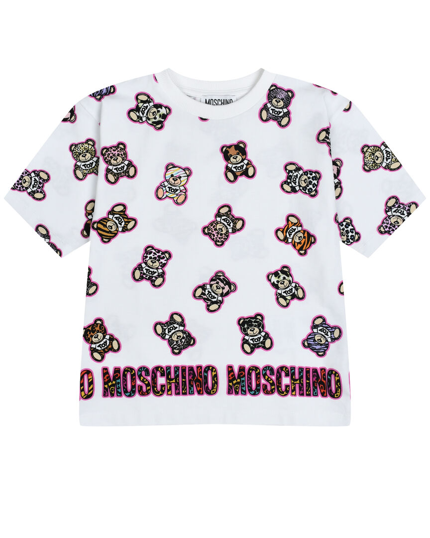 Платье-футболка со сплошным принтом "медвежата" Moschino фото 1