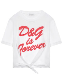 Футболка с надписью "DG is forever" Dolce&Gabbana