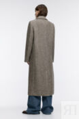 Пальто длинное двубортное из шерстяной ткани befree