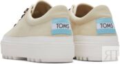 Женские кеды TOMS (Lace Up Lug 10017873), натуральные фото 3