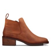 Женские полусапоги Clarks (Memi Zip 26161628), коричневые