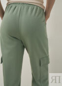 Трикотажные брюки-карго, Зеленый O`Stin