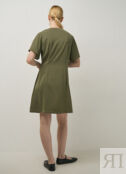 Двубортное платье с металлическими пуговицами, Зеленый O`Stin