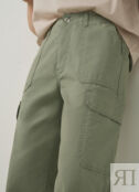 Прямые брюки-карго, Зеленый O`Stin