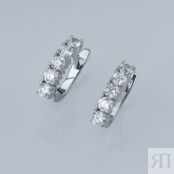 Серьги из белого золота э4712сг10161600_white ЭПЛ Даймонд э4712сг10161600_w 8700000799363 фото 4