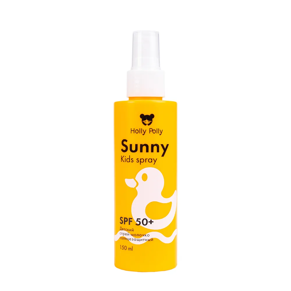 HOLLY POLLY Спрей-молочко солнцезащитный детский 3+, водостойкий SPF 50+ / HP0114 фото 1