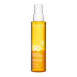 Huile Solaire Embellisante Солнцезащитное масло для тела и волос SPF 30 Cla