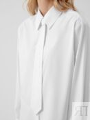 Белая рубашка со съёмным галстуком Pompa
