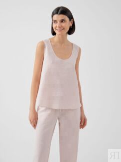 Летняя блуза из фактурной ткани розовая Pompa