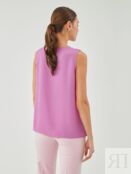 Блуза из тонкой шифоновой ткани розовая Pompa