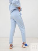 Спортивные женские брюки из футера голубые Pompa