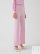 Прямые широкие брюки светло-розового цвета Pompa