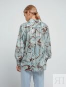 Свободная классическая блуза с абстрактным принтом Pompa
