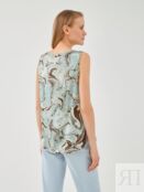 Свободная блуза с абстрактным принтом Pompa