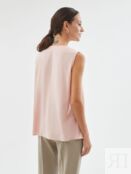 Блуза без рукавов из вискозы розовая Pompa