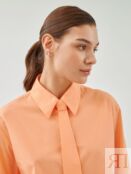Рубашка из 100% хлопка персикового цвета Pompa