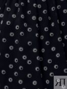 Свободная блуза из вискозы черная Pompa