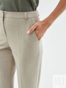 Классические брюки песочного цвета со стрелками Pompa