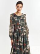Свободное платье с цветочным принтом Pompa