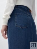Прямая джинсовая юбка Pompa