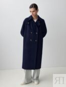Пальто с мембраной цвета синий меланж Pompa