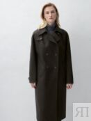 Пальто с мембраной черно-бежевое Pompa